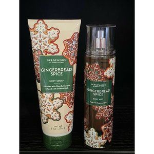 Scentworx GINGERBREAD SPICE 2 Pc Set Body Cream
